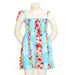 Girls Floral Panel Smock Dress - Blue - Aloha Dress - Girls - Leilanis Attic