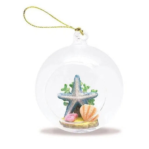 Glass Globe Ornament, Starfish - Ornament - Leilanis Attic