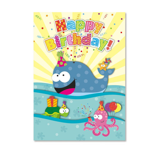 Greeting Card, “Happy birthday Whale of a Time” - Greeting Card - Leilanis Attic