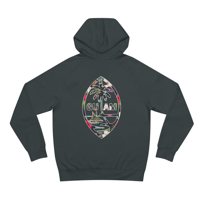 Guam Black Floral Hoodie - Unisex - Hoodie - Leilanis Attic