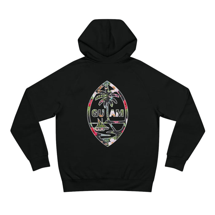 Guam Black Floral Hoodie - Unisex - Hoodie - Leilanis Attic