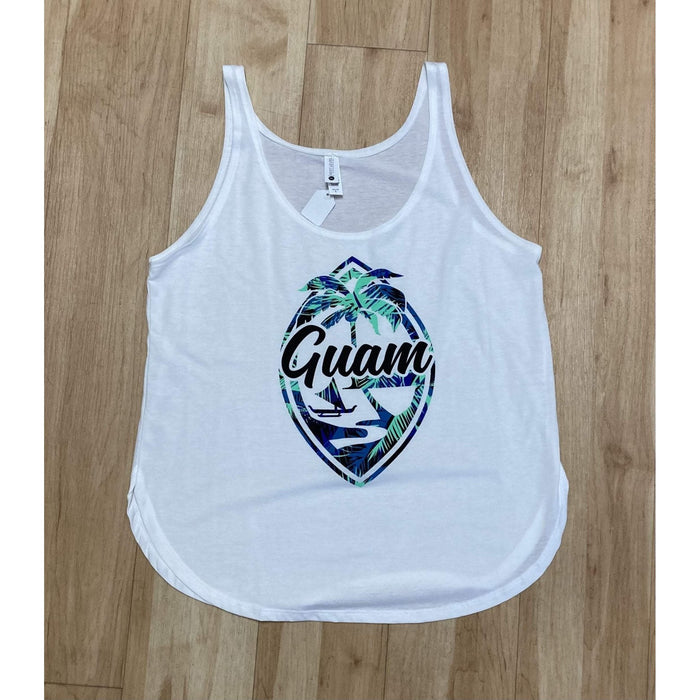 Guam Floral, Womens Tank - Tank - Mens - Leilanis Attic