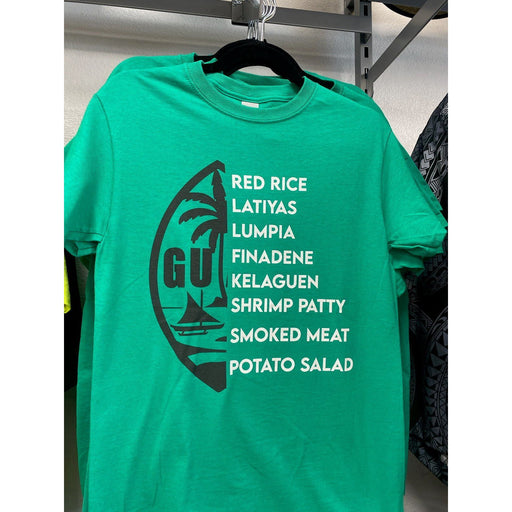 Guam Foodie T - Shirt - Green - Shirts & Tops - Leilanis Attic