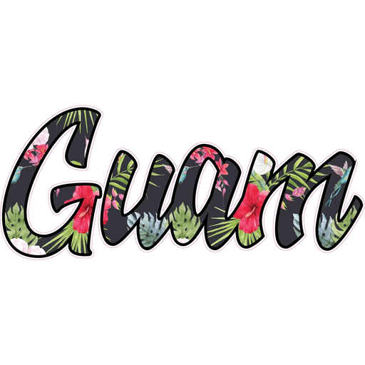 Guam Tropical Floral Sticker - sticker - Leilanis Attic