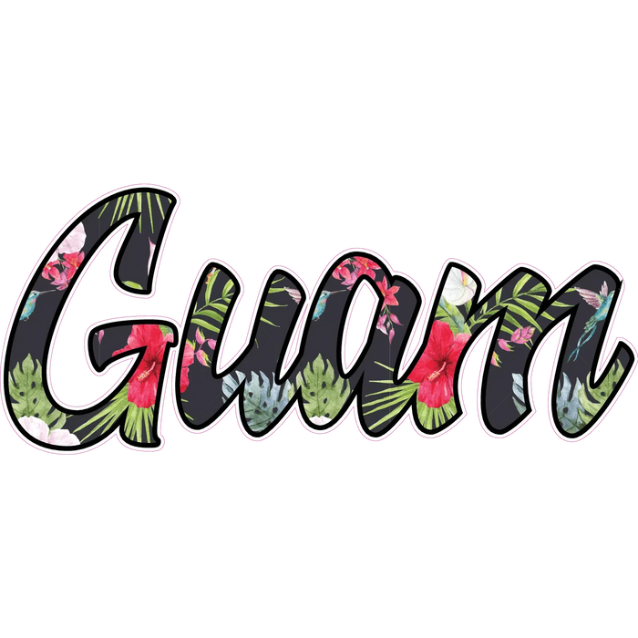 Guam Tropical Floral Sticker - sticker - Leilanis Attic