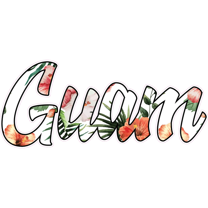 Guam Tropical Floral Sticker - sticker - Leilanis Attic