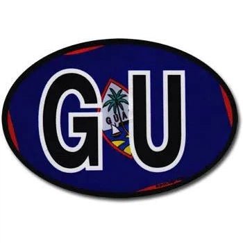 Guam Wavy Oval Sticker - sticker - Leilanis Attic