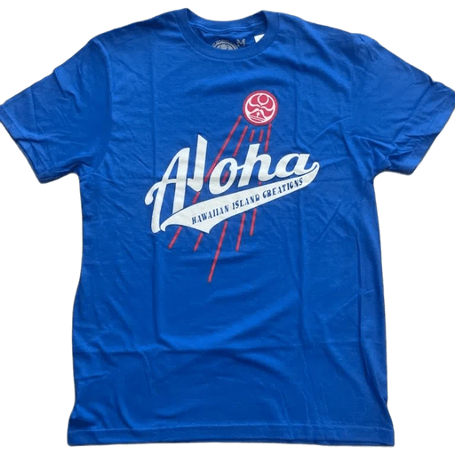 HIC "Aloha Blast", Blue Men's T - Shirt - T - Shirt - Mens - Leilanis Attic