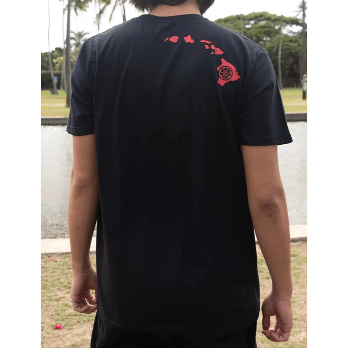 HIC Flag Hawaii, Black Men's T - Shirt - T - Shirt - Mens - Leilanis Attic