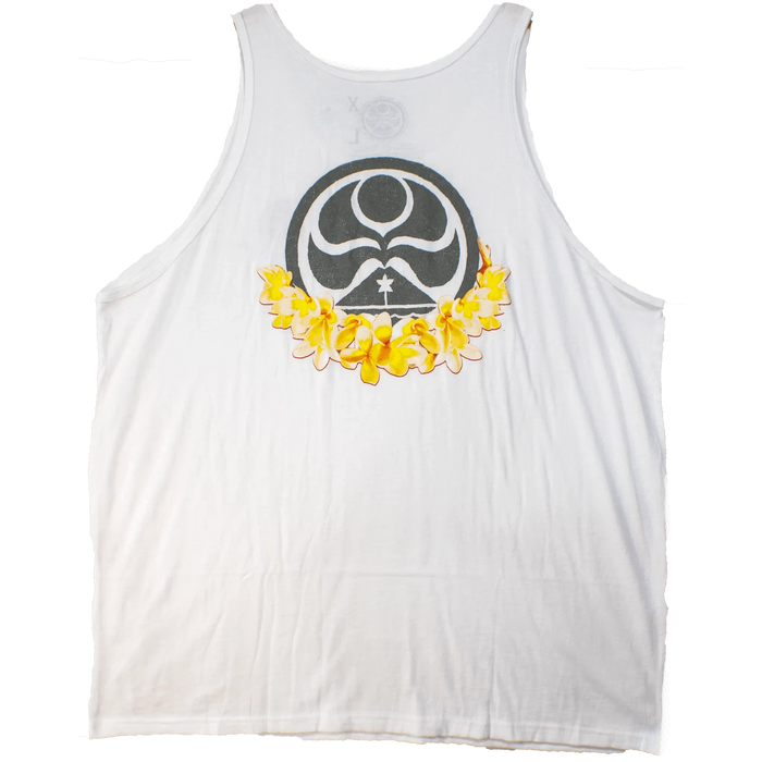 HIC "Logo Lei", White Men's Tank Top - Tank - Mens - Leilanis Attic