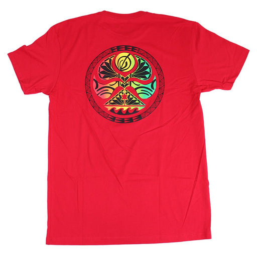 HIC "Rasta Vai - Ete", Red Short Sleeve Men's T - shirt - T - Shirt - Mens - Leilanis Attic