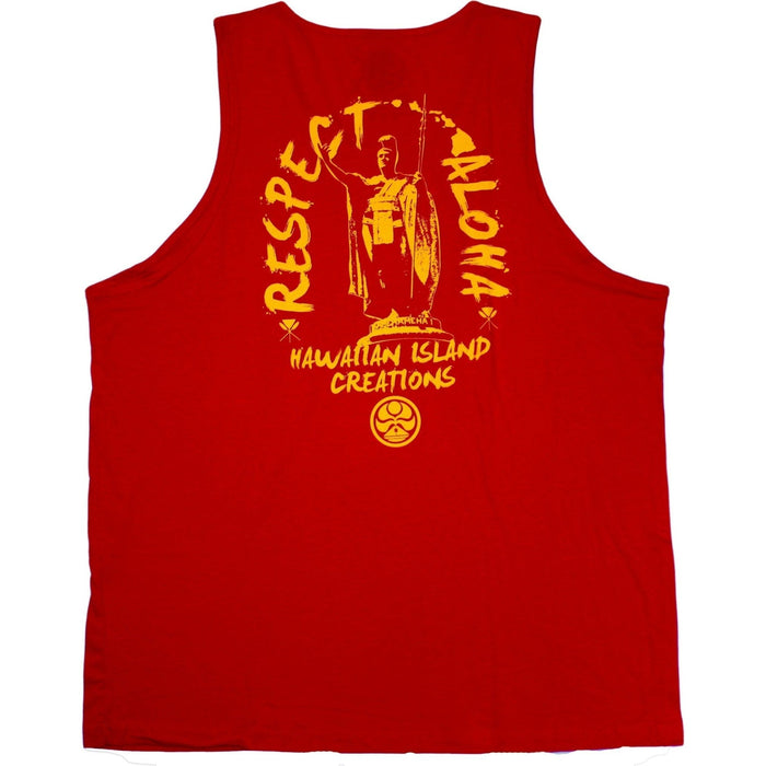 HIC "Respect Aloha", Red Men's Tank Top - Tank - Mens - Leilanis Attic