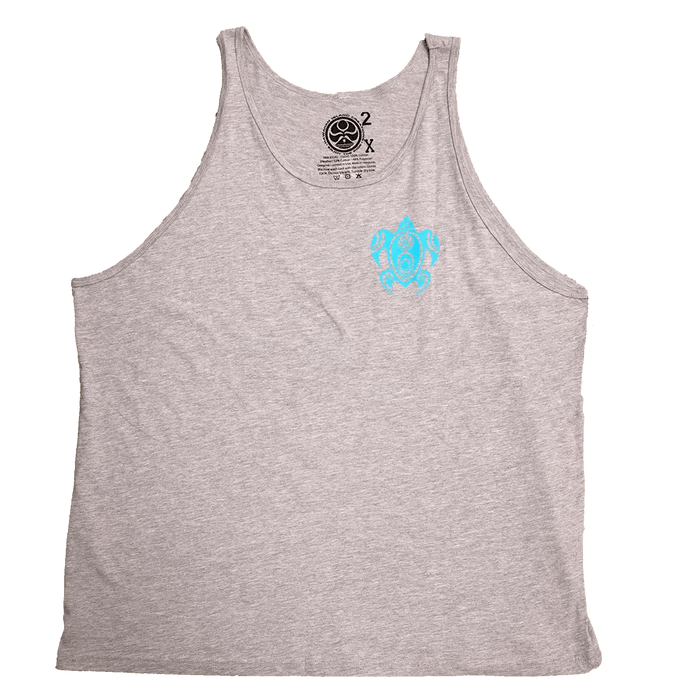 HIC "Tortue Arch", Heather Grey Men's Tank Top - Tank - Mens - Leilanis Attic