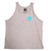 HIC "Tortue Arch", Heather Grey Men's Tank Top - Tank - Mens - Leilanis Attic