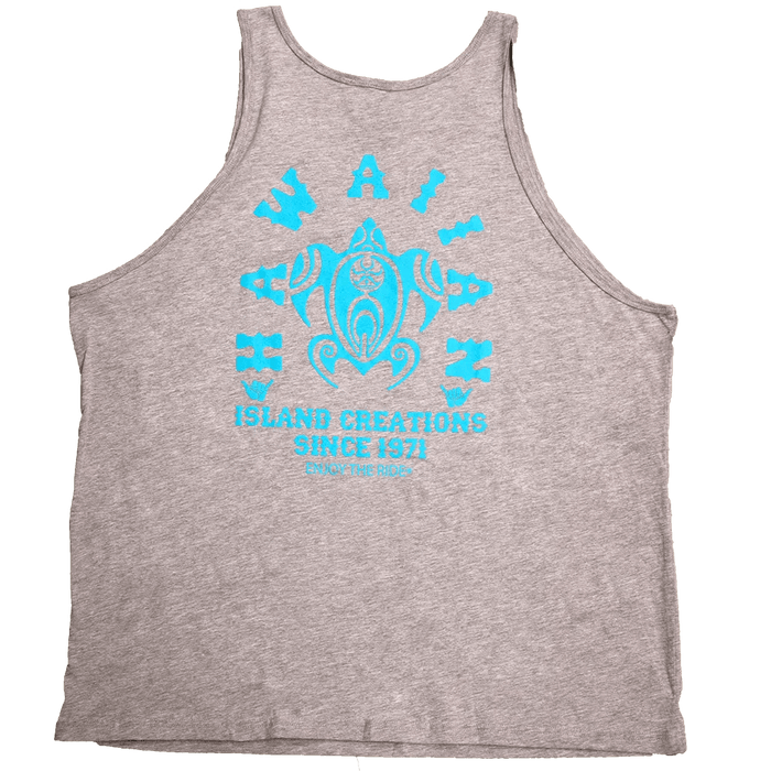 HIC "Tortue Arch", Heather Grey Men's Tank Top - Tank - Mens - Leilanis Attic