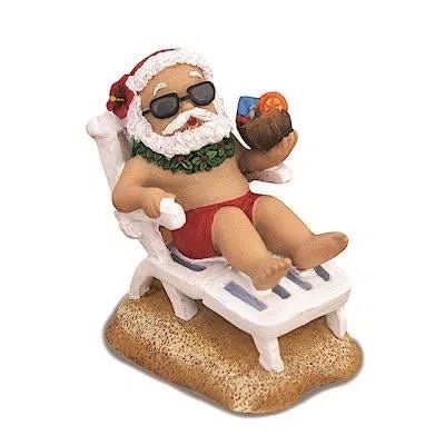 HP Ornament, Beach Chair Santa - Ornament - Leilanis Attic