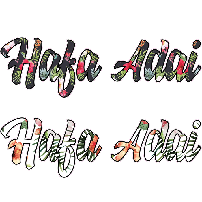 Hafa Adai Tropical Floral Sticker - sticker - Leilanis Attic