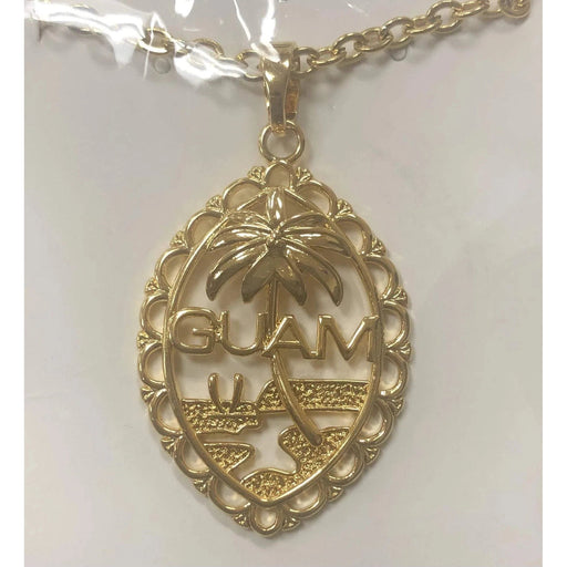 Hamilton Gold Guam Seal Necklace - Necklace - Leilanis Attic