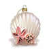 Hand Painted Collectible Glass, Seashell Elegance - White - Ornament - Leilanis Attic