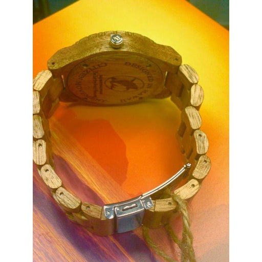 Handmade 45mm Koa Wood Men's Watch with Islands Face - Jewelry - Leilanis Attic