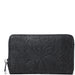 Happy Wahine Chloe Wallet, Tapa Tiare Embossed Black - Wallet - Leilanis Attic