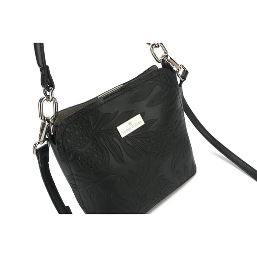 Happy Wahine, Crossbody Abby Ulu Embossed Black - Purse - Leilanis Attic