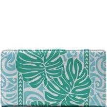 Happy Wahine Teyla Wallet, Monstera Blue - Wallet - Leilanis Attic