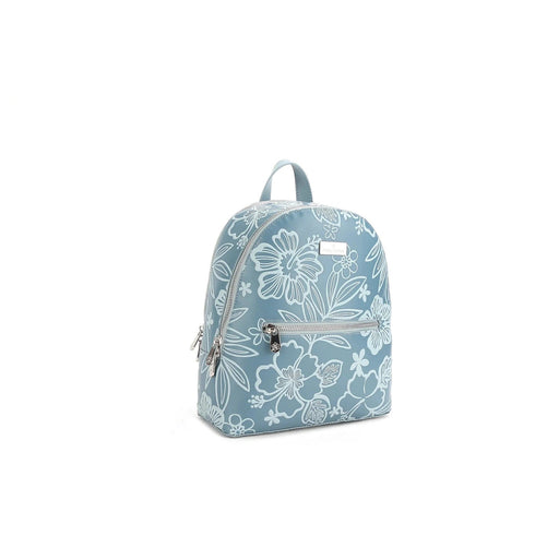 Happy Wahine Tiffany Backpack, Cherry Blossom Embossed Blue - Backpack - Leilanis Attic