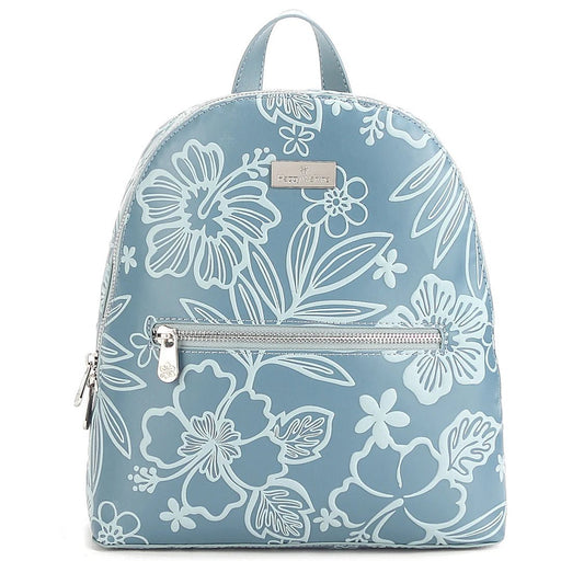 Happy Wahine Tiffany Backpack, Cherry Blossom Embossed Blue - Backpack - Leilanis Attic