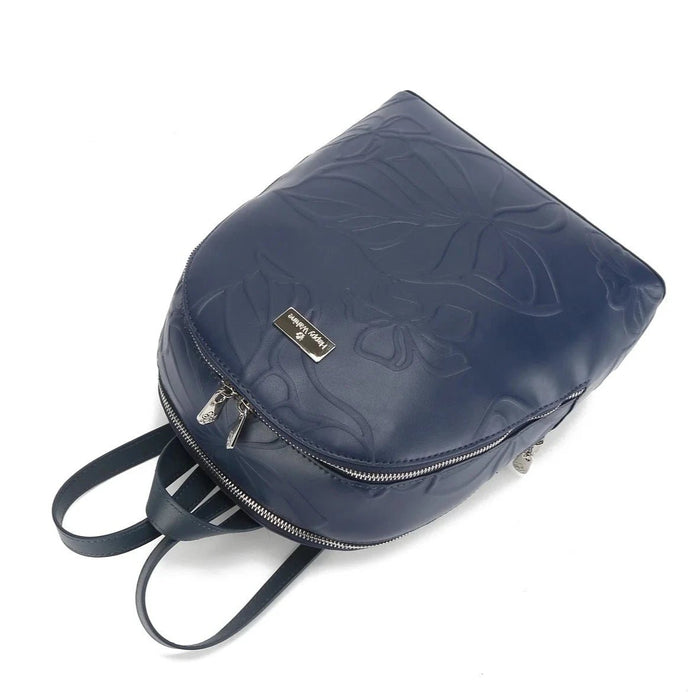 Happy Wahine Tiffany Backpack, Kalo Embossed Blue - Backpack - Leilanis Attic