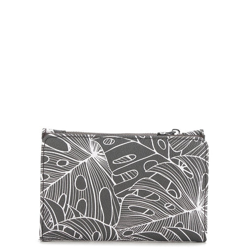 Happy Wahine Wallet, Joanne, Monstera Lines Grey - Wallet - Leilanis Attic