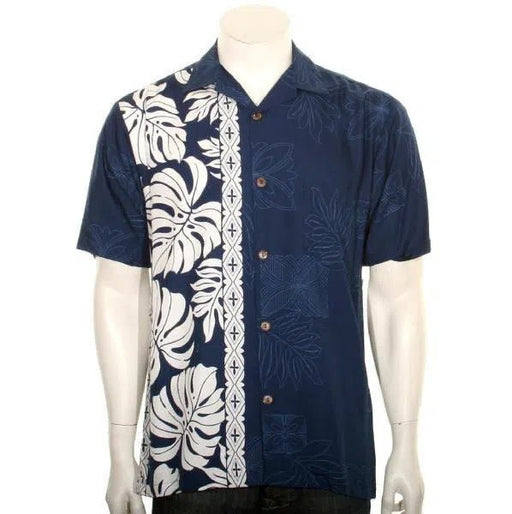 Hattie Mens “Prince Kuhio” Aloha Shirt (Navy/White) - Aloha Shirt - Mens - Leilanis Attic