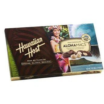 Hawaiian Host "AlohaMacs" Milk Chocolate Covered Macadamia Nuts - Food - Leilanis Attic