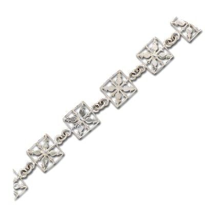 Hawaiian Pineapple Quilt Bracelet, Sterling Silver, 12MM - Jewelry - Leilanis Attic