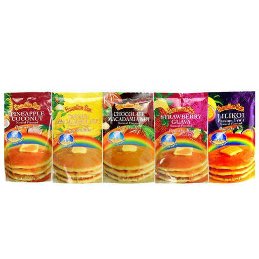 Hawaiian Sun Pancake Mix, 5 - pack assortment, 6oz bags - Food - Leilanis Attic