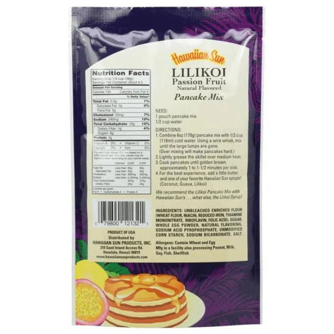 Hawaiian Sun Pancake Mix Lilikoi, 6oz - Food - Leilanis Attic