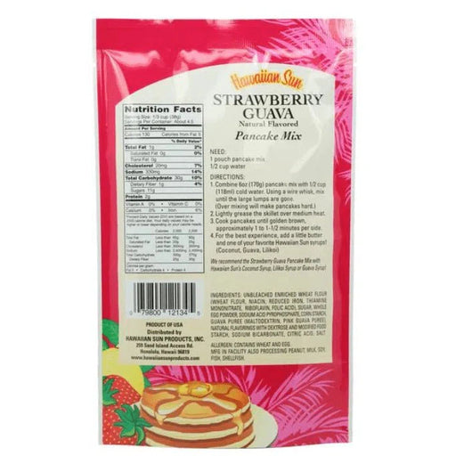 Hawaiian Sun Pancake Mix Strawberry Guava, 6oz - Food - Leilanis Attic