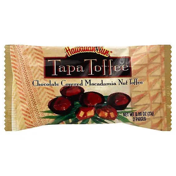 Hawaiian Sun Tapa Toffee Chocolate Covered Macadamia Nut 2 piece - Food - Leilanis Attic