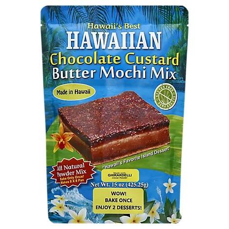 Hawaii’s Best - Chocolate Custard Butter Mochi Mix 15oz - Food - Leilanis Attic