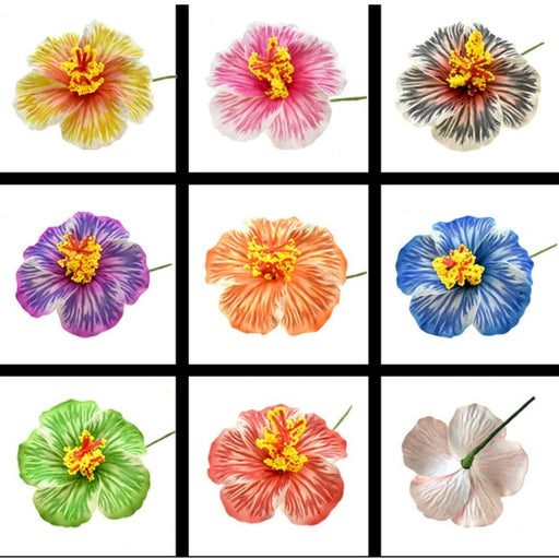 Hibiscus Flower Hair Pick, Various Colors - Hair Accessories - Leilanis Attic