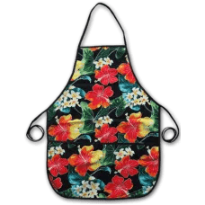 “Hibiscus Plumeria” Apron - Apron - Leilanis Attic