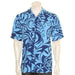 Hilo Hattie Mens “Tiare Swirl” Aloha Shirt Navy - Teal - Aloha Shirt - Mens - Leilanis Attic