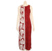 Hilo Hattie "Prince Kuhio" Long Dress, Burgundy/White - Aloha Dress - Leilanis Attic