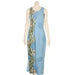 Hilo Hattie Womens “Dobby Orchid” Panel Long Dress (Light Blue) - Aloha Dress - Leilanis Attic