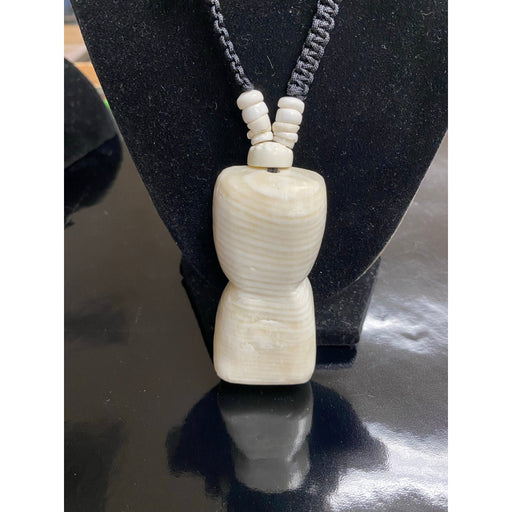 Hima Latte Stone with White Puka Shells Necklace - Jewelry - Leilanis Attic