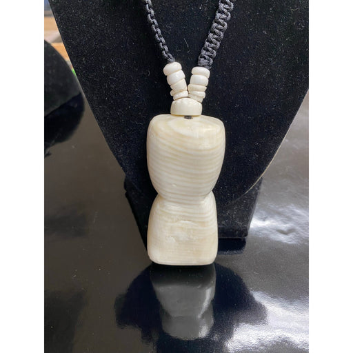 Hima Latte Stone with White Puka Shells Necklace - Jewlery - Leilanis Attic