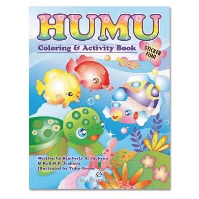 "Humu" Coloring and Activity Book with Stickers - Book - Leilanis Attic