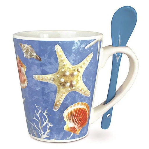 "Island Shells" 12 oz Mug and Spoon Set - Mug - Leilanis Attic