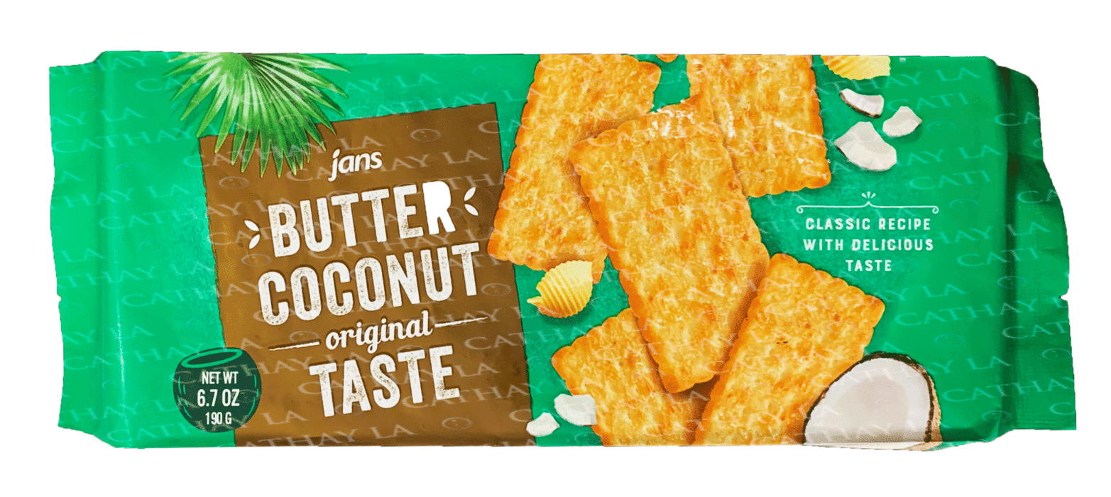 Jans Butter Coconut Cracker, 6.7oz - Leilanis Attic