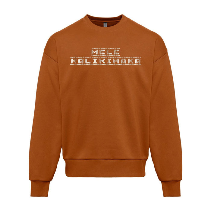 Jolly Mele Kalikimaka Unisex Heavy Weight Crewneck - Outerwear - Leilanis Attic